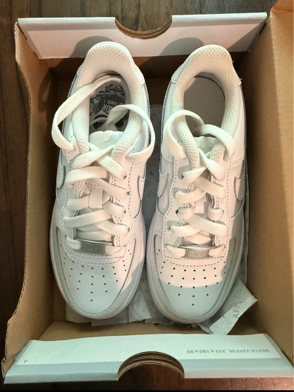Nike Kids White Lace-Up Sneakers — Cushioned Everyday Play Shoes